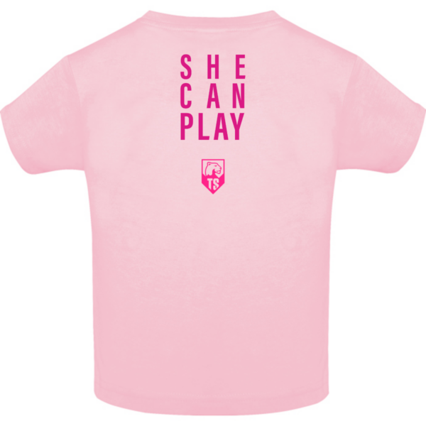 She Can Play baby t-shirt