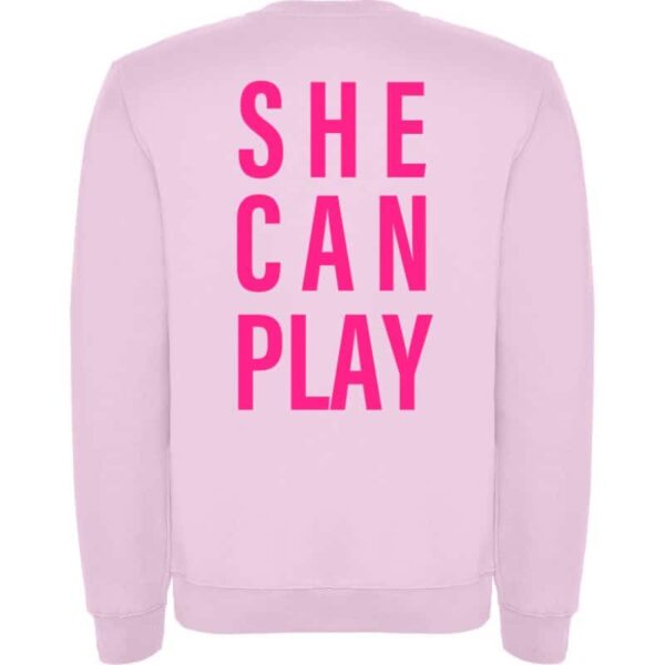 SHE-CAN-PLAY-college-II-lyserosa-rosa-back