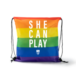 She Can Play Pride gymbag